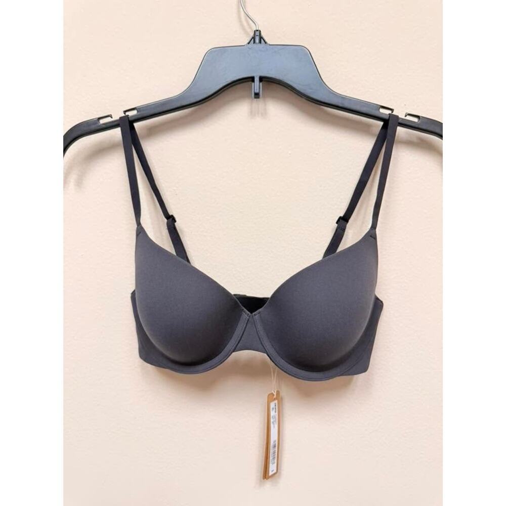 SKIMS FITS EVERYBODY T-Shirt Bra - Onyx Size 32C NWT #1853